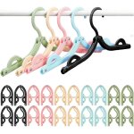 Kgabery - lot de 20 cintres pliables - cintres portables - cintres de voyage portables - peu encombrant ...