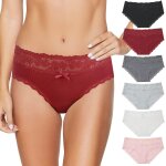 Khkui - 3 / 6 culottes coton pour femmes confort bikini slips respirant hipster sous - vtements multipacks ...
