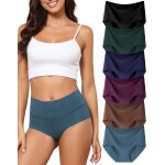 Khkui - lot de 6 culottes sans couture femmes taille haute slips invisibles sous - vêtements doux elasticité ... Khkui - lot de 6 culottes sans couture femmes taille haute slips invisibles sous - vêtements doux elasticité ...