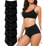 Khkui - lot de 6 culottes sans couture femmes taille haute slips invisibles sous - vêtements doux elasticité ... Khkui - lot de 6 culottes sans couture femmes taille haute slips invisibles sous - vêtements doux elasticité ...