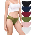 Khkui - culottes coton pour femmes slip femme culotte dentelle confort bikini slips respirant hipster ... Khkui - culottes coton pour femmes slip femme culotte dentelle confort bikini slips respirant hipster ...
