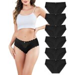 Khkui - culotte dim femme slip sans couture dentelle sous - vêtements taille basse bikini hipster panties ... Khkui - culotte dim femme slip sans couture dentelle sous - vêtements taille basse bikini hipster panties ...