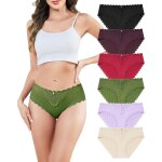 Khkui - culotte dim femme slip sans couture dentelle sous - vêtements taille basse bikini hipster panties ... Khkui - culotte dim femme slip sans couture dentelle sous - vêtements taille basse bikini hipster panties ...