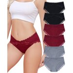 Khkui - culotte femme coton confort bikini slips dentelle sous - vêtements respirant hipster panties ... Khkui - culotte femme coton confort bikini slips dentelle sous - vêtements respirant hipster panties ...