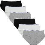 Khkui - culotte femme coton stretch taille basse sous - vtements douce bikini slips sport lot de 6