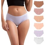 Khkui - culotte femme coton stretch taille basse sous - vêtements douce bikini slips sport lot de 6 Khkui - culotte femme coton stretch taille basse sous - vêtements douce bikini slips sport lot de 6