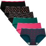 Khkui - culotte femme coton stretch taille basse sous - vêtements douce bikini slips sport lot de 6 Khkui - culotte femme coton stretch taille basse sous - vêtements douce bikini slips sport lot de 6