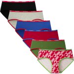 Khkui - culotte femme coton stretch taille basse sous - vêtements douce bikini slips sport lot de 6 Khkui - culotte femme coton stretch taille basse sous - vêtements douce bikini slips sport lot de 6