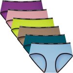 Khkui - culotte femme coton stretch taille basse sous - vêtements douce bikini slips sport lot de 6 Khkui - culotte femme coton stretch taille basse sous - vêtements douce bikini slips sport lot de 6