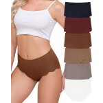 Khkui - culotte sans couture femme invisible slips dim sous - vêtements taille haute culottes doux elasticité ... Khkui - culotte sans couture femme invisible slips dim sous - vêtements taille haute culottes doux elasticité ...