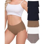 Khkui - culotte sans couture femme invisible slips dim sous - vêtements taille haute culottes doux elasticité ... Khkui - culotte sans couture femme invisible slips dim sous - vêtements taille haute culottes doux elasticité ...