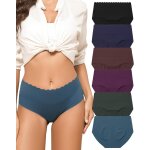 Khkui - lot 6 culotte sans couture femme invisible taille haute slip dim sous vêtements doux hipster ... Khkui - lot 6 culotte sans couture femme invisible taille haute slip dim sous vêtements doux hipster ...
