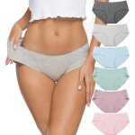 Khkui - sous - vêtements pour femmes coton culottes sans coutures hipster bikini pack de 6 Khkui - sous - vêtements pour femmes coton culottes sans coutures hipster bikini pack de 6