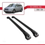 Compatible avec kia carnival (vq) 2006 - 2014 barres de toit ace - 1 railing porte - bagages de voiture ...