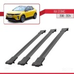 Compatible avec kia stonic 2017 - 2026 fly model barres de toit railing porte - bagages de voiture noir ...