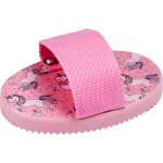 Kids brosse en caoutchouc orchide rose licorne pour enfant, poney, equitation etrille