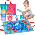 Kids toy fishing set for 1 - 3 years old fishing rod 15 fish 5 buckets 1 storage bag Kids toy fishing set for 1 - 3 years old fishing rod 15 fish 5 buckets 1 storage bag