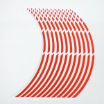 Kit 12 liser� jante rouge pour moto jante 17 pouces look racing tunning street