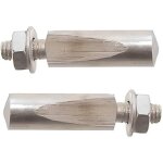 Kit de 2 clavette diamtre 9. 5 mm longueur 44 mm vlo pdale pdalier manivelle vintage vis goujon vtt ...
