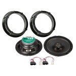 Kit 2 haut - parleurs coaxiaux compatible avec audi seat skoda vw