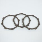 Kit de 3 disques garnis d'embrayage pour moto yamaha 80 dtmx 1981 a 1983 neuf