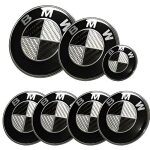 Kit 7 badge logo embleme bmw carbone noir gris capot 82mm + coffre 74mm + volant + 4 cache moyeu 68mm ... Kit 7 badge logo embleme bmw carbone noir gris capot 82mm + coffre 74mm + volant + 4 cache moyeu 68mm ...
