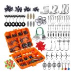 Kit d'accessoires de pche, bote comprenant des hameons, des perles, des mousquetons, des pivots, terminal, ...