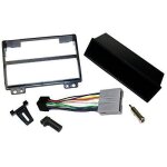 Kit adaptateur autoradio 1din noir ford fiesta / fusion 02 - 05 + iso + fm - avec vide - poche