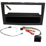Kit adaptateur autoradio 1din noir opel astra h / twin top / antara / corsa d / tigra / vivaro / zafira ...