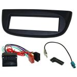 Kit adaptateur autoradio 1din noir renault twingo 07 - 13 + iso + fm Kit adaptateur autoradio 1din noir renault twingo 07 - 13 + iso + fm