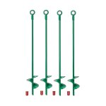 Kit d'ancrages au sol 18 pouces, ancrage au sol hlicodal, crochet d'ancrage pour abri de jardin, tente, ...