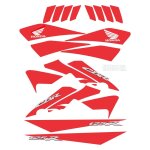 Kit autocollants compatible avec moto de route honda cbr 125r 2007 2009 noire Kit autocollants compatible avec moto de route honda cbr 125r 2007 2009 noire