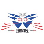 Kit autocollants compatible avec moto de route honda cbr 600rr 2005 rouge