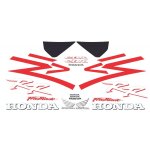 Kit autocollants compatible avec moto de route honda cbr 954rr 2002 - 2003 rouge