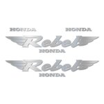 Kit autocollants compatible avec moto de route honda rebel