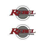 Kit autocollants compatible avec moto de route honda rebel ca 250 1984