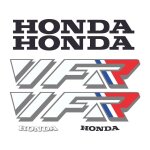 Kit autocollants compatible avec moto de route honda vfr 750f 1990 blanche