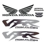Kit autocollants compatible avec moto de route honda vfr 800 2000 d'argento