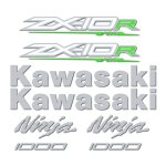 Kit autocollants compatible avec moto de route kawasaki zx10r ninja 2014 noire