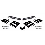 Kit autocollants compatible avec moto de route kawasaki zx6r ninja 2007 2008