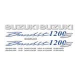 Kit autocollants compatible avec moto de route suzuki gsf 1200s bandit 01 02 bleue