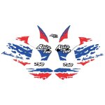 Kit autocollants compatible avec moto trail honda africa twin 750 rd 07 Kit autocollants compatible avec moto trail honda africa twin 750 rd 07