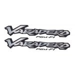 Kit autocollants compatible avec moto trail honda varadero xl 1000v 03 04 d'argent