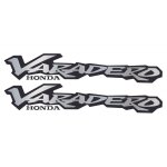 Kit autocollants compatible avec moto trail honda varadero xl 125v 01 02 d argent