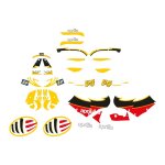 Kit autocollants compatible avec route moto aprilia rs replica poggiali 50cc 125cc