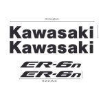 Kit autocollants compatible avec route moto kawasaki er - 6n