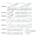 Kit autocollants compatible avec route moto kawasaki z 650