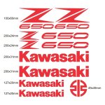 Kit autocollants compatible avec route moto kawasaki z 650