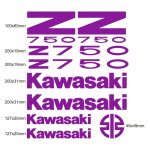 Kit autocollants compatible avec route moto kawasaki z 750 mod. 2
