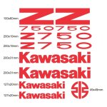 Kit autocollants compatible avec route moto kawasaki z 750 mod. 2